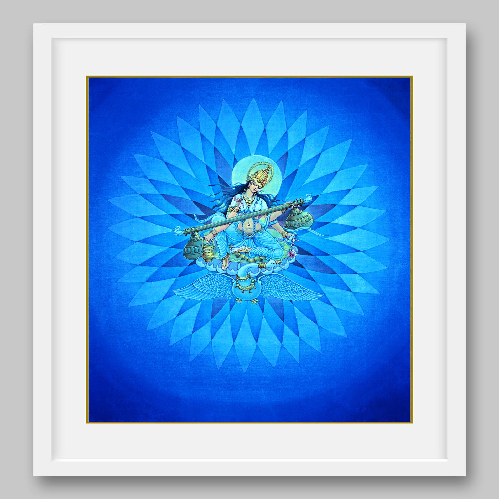 Saraswati - High Quality Print of Artwork by Pieter Weltevrede - Sagar World