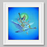 Saraswati - High Quality Print of Artwork by Pieter Weltevrede - Sagar World