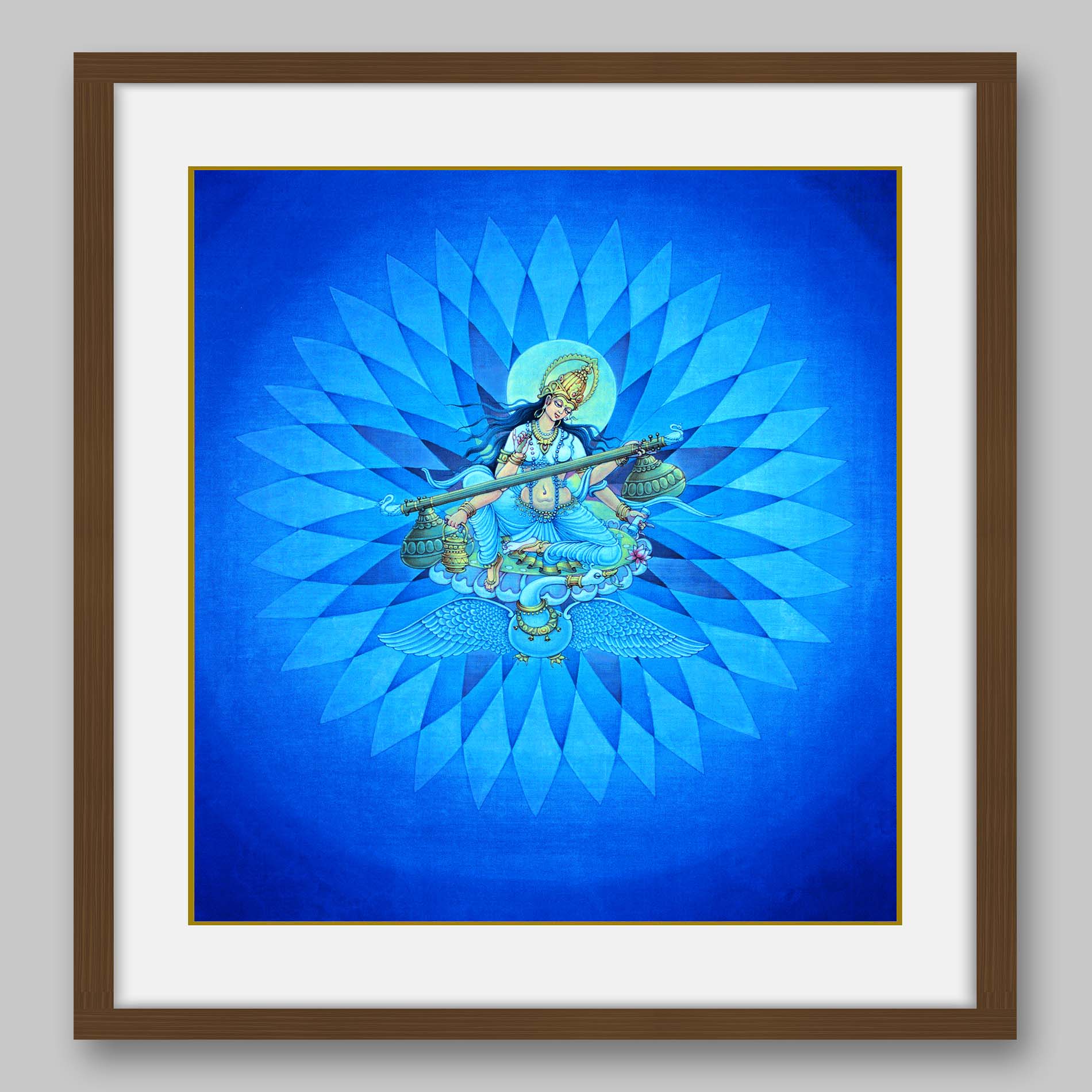 Saraswati - High Quality Print of Artwork by Pieter Weltevrede - Sagar World