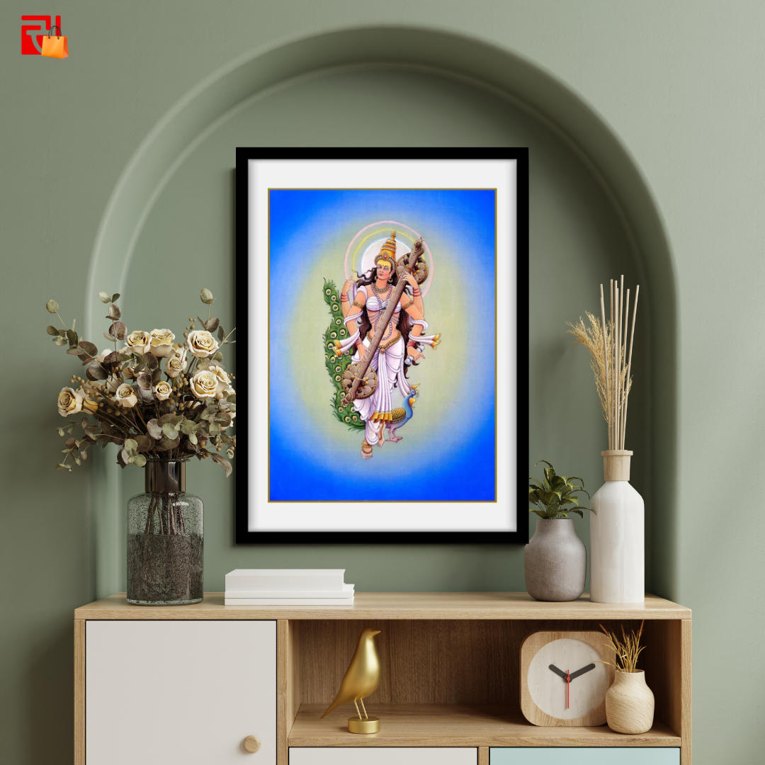 Saraswati – High Quality Print of Artwork by Pieter Weltevrede - Sagar World