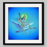 Saraswati - High Quality Print of Artwork by Pieter Weltevrede - Sagar World