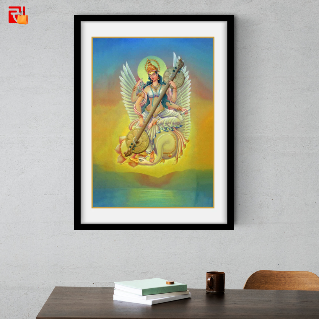Saraswati - High Quality Print of Artwork by Pieter Weltevrede - Sagar World