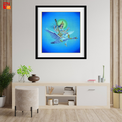 Saraswati - High Quality Print of Artwork by Pieter Weltevrede - Sagar World