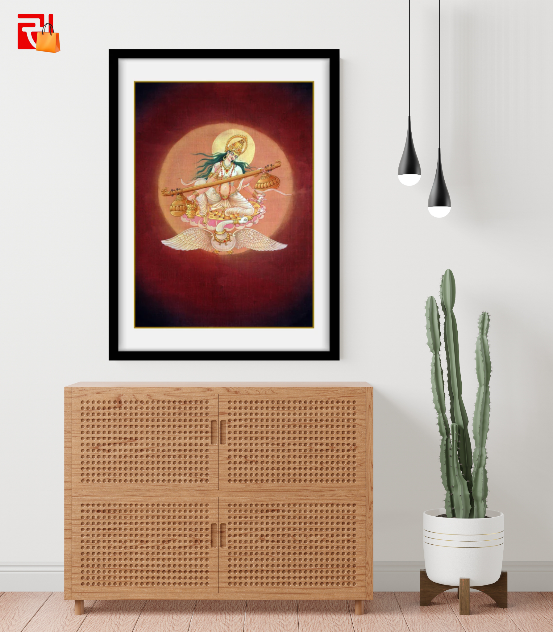 Saraswati - High Quality Print of Artwork by Pieter Weltevrede - Sagar World