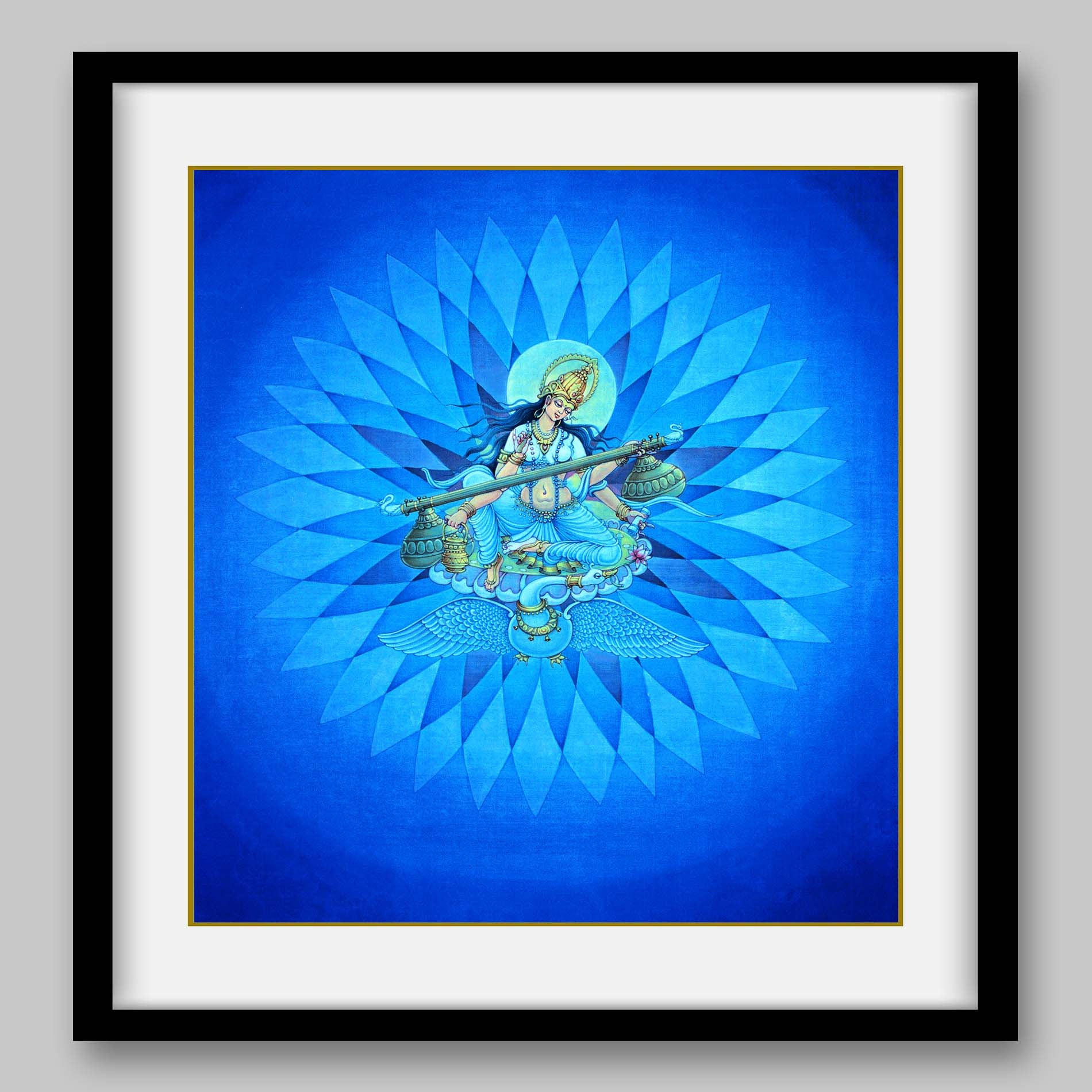 Saraswati - High Quality Print of Artwork by Pieter Weltevrede - Sagar World