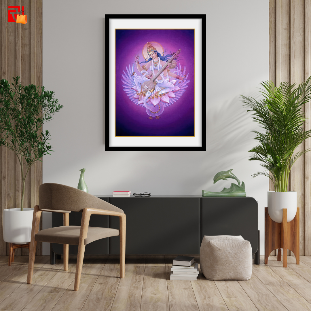 Saraswati – High Quality Print of Artwork by Pieter Weltevrede - Sagar World