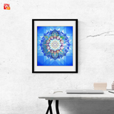 Saraswati Yantra - High Quality Print of Artwork by Pieter Weltevrede - Home Decor - Sagar World