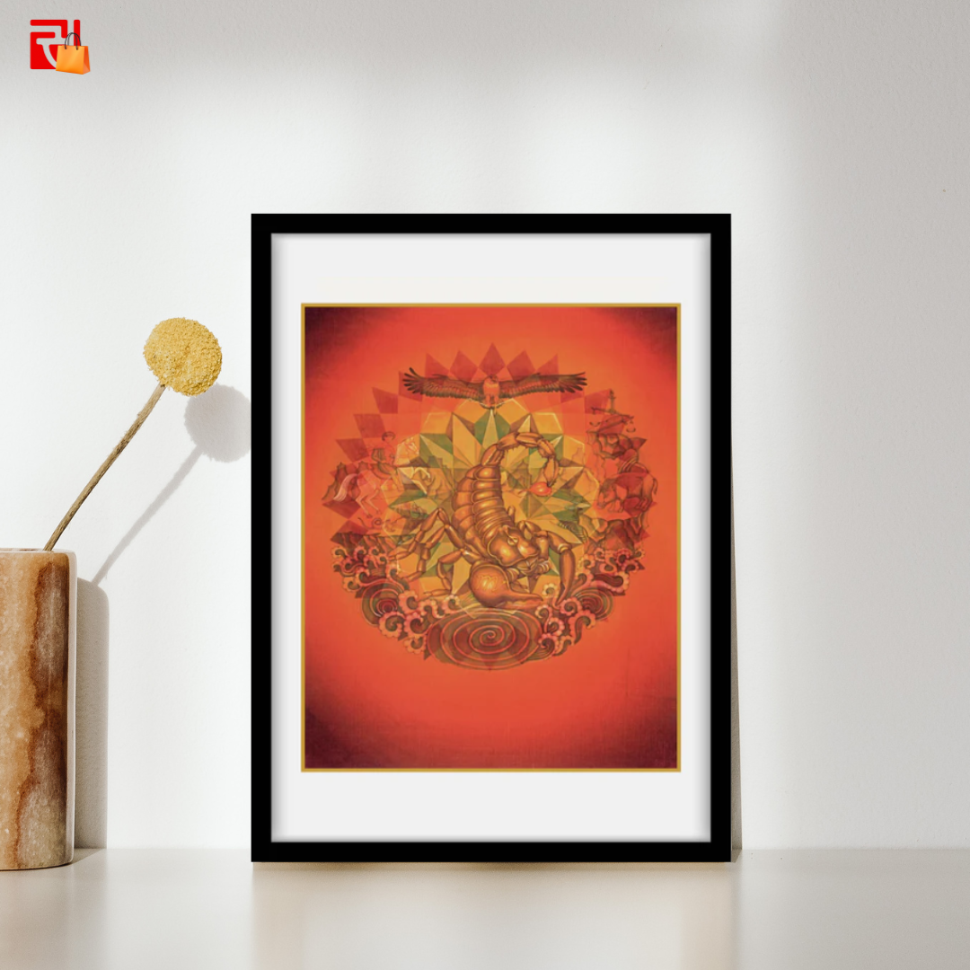 Scorpio - High Quality Print of Artwork by Pieter Weltevrede - Home Decor - Sagar World