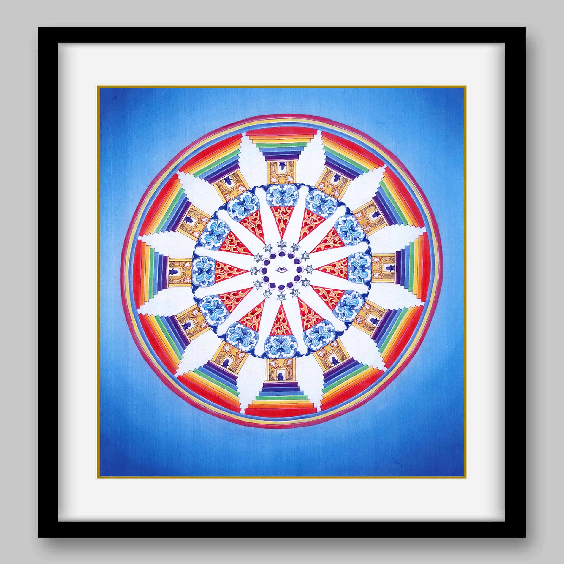 Seven Chakras Abstract – High Quality Print of Artwork by Pieter Weltevrede - Home Decor - Sagar World