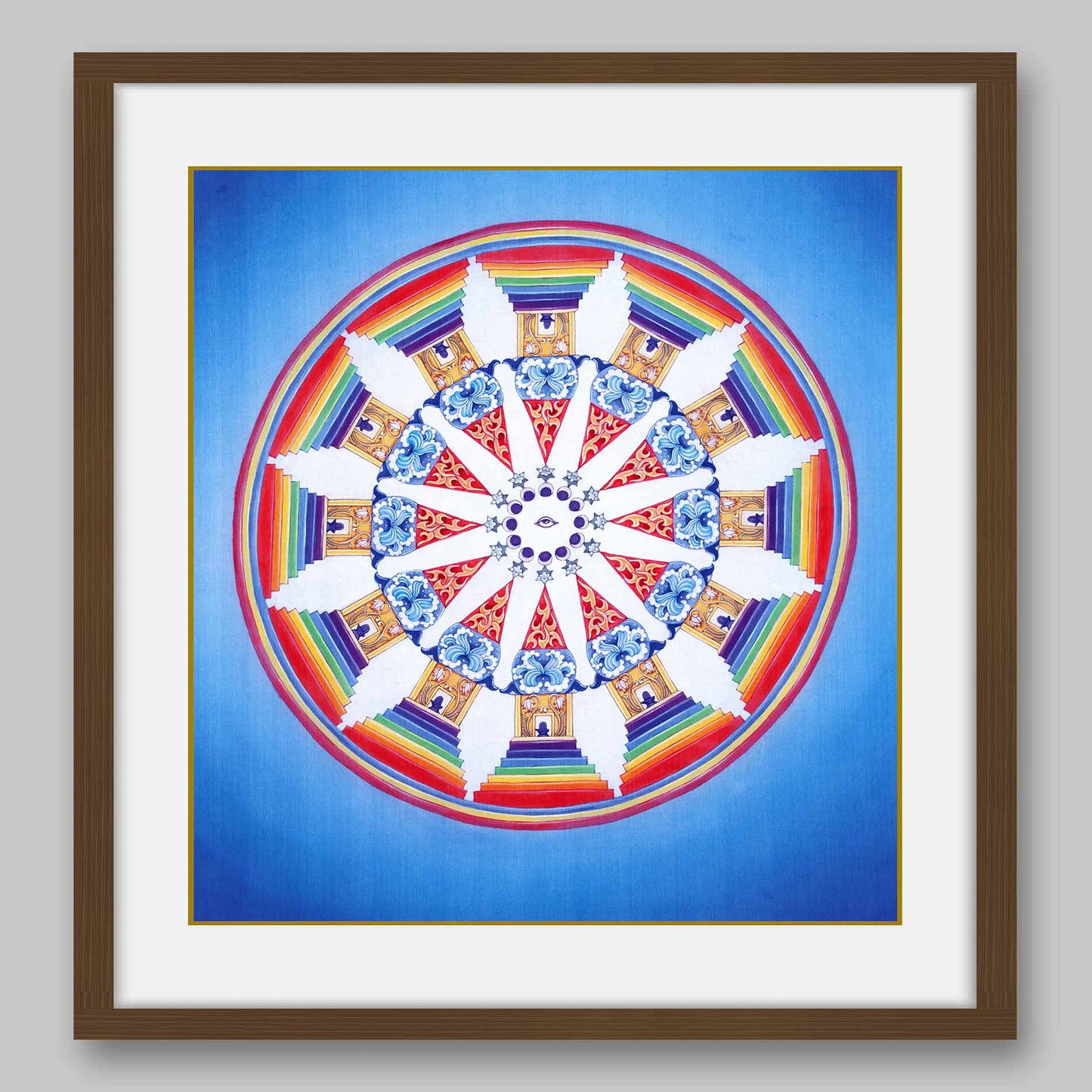 Seven Chakras Abstract – High Quality Print of Artwork by Pieter Weltevrede - Home Decor - Sagar World