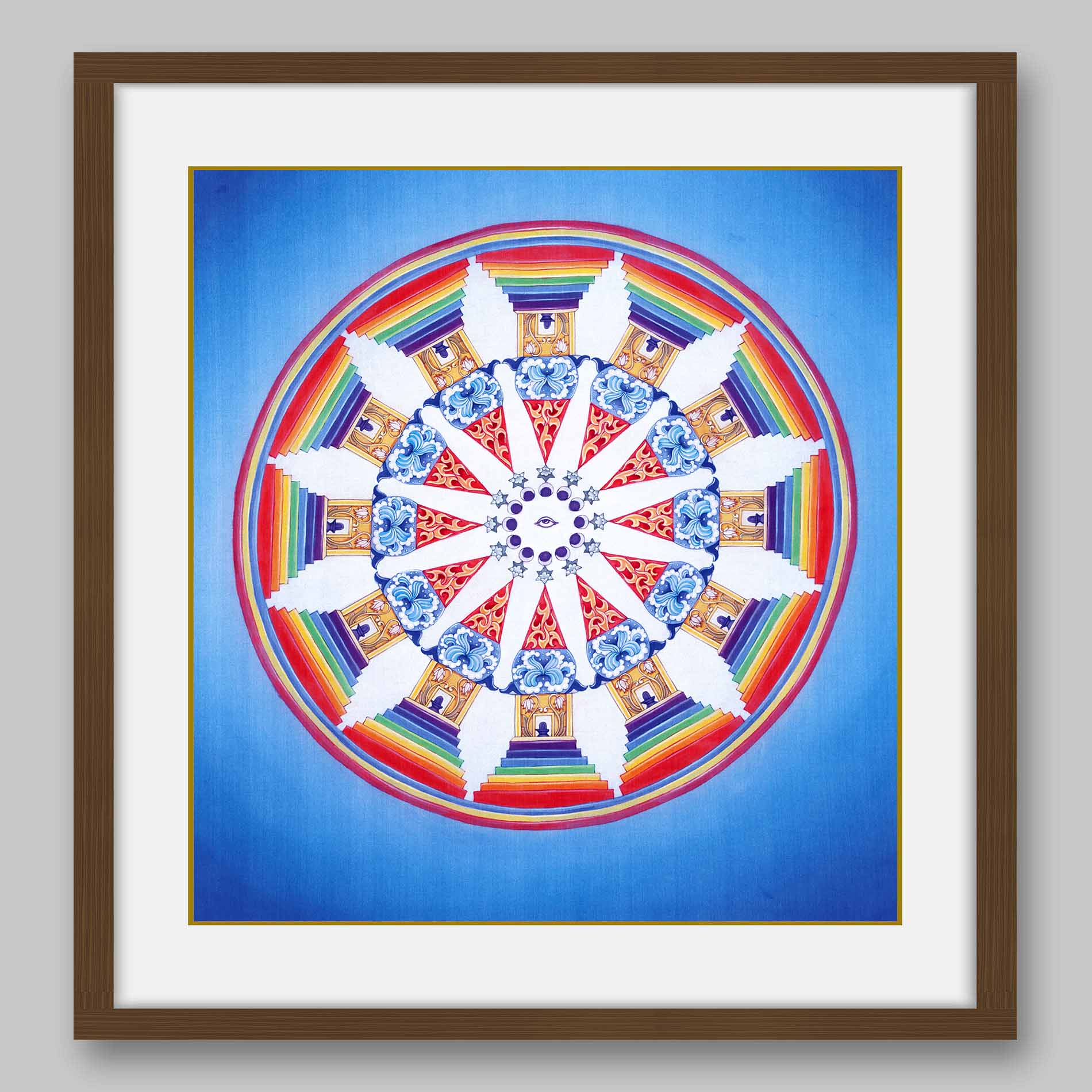 Seven Chakras Abstract – High Quality Print of Artwork by Pieter Weltevrede - Home Decor - Sagar World