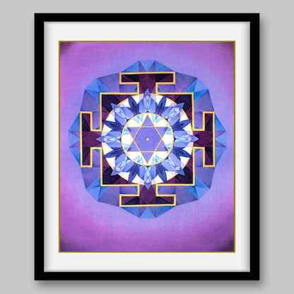 Saturn Yantra – High Quality Print of Artwork by Pieter Weltevrede - Home Decor - Sagar World