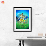 Shiva and Parvati - High Quality Print of Artwork by Pieter Weltevrede - Sagar World