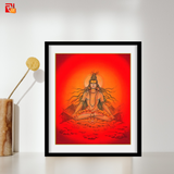Shiva capturing River Ganga’s flow in his hair locks – High Quality Print of Artwork by Pieter Weltevrede - Sagar World