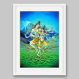 Shiva and Parvati - High Quality Print of Artwork by Pieter Weltevrede - Sagar World