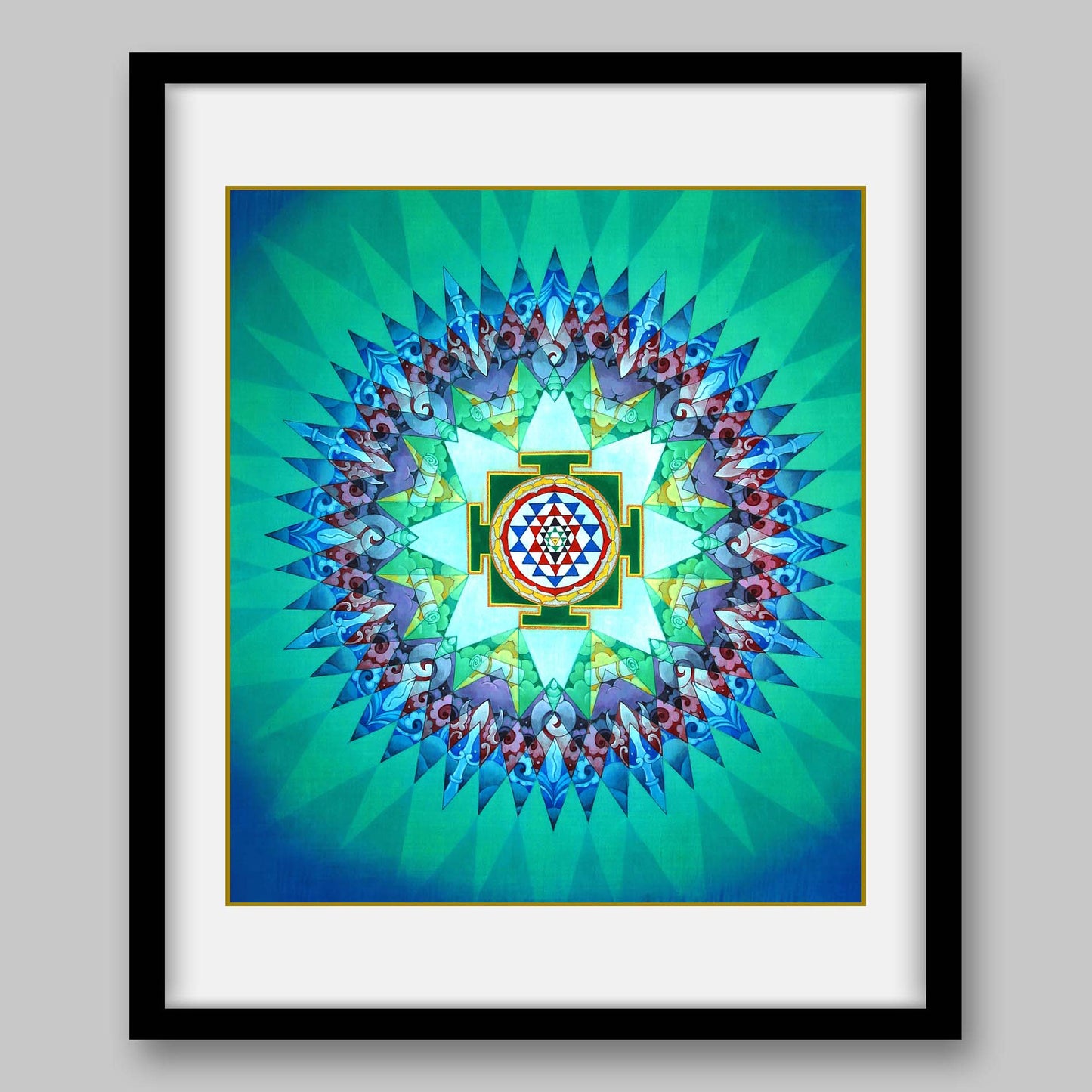 Sri Yantra - High Quality Print of Artwork by Pieter Weltevrede - Home Decor - Sagar World