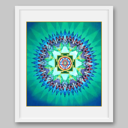 Sri Yantra - High Quality Print of Artwork by Pieter Weltevrede - Home Decor - Sagar World