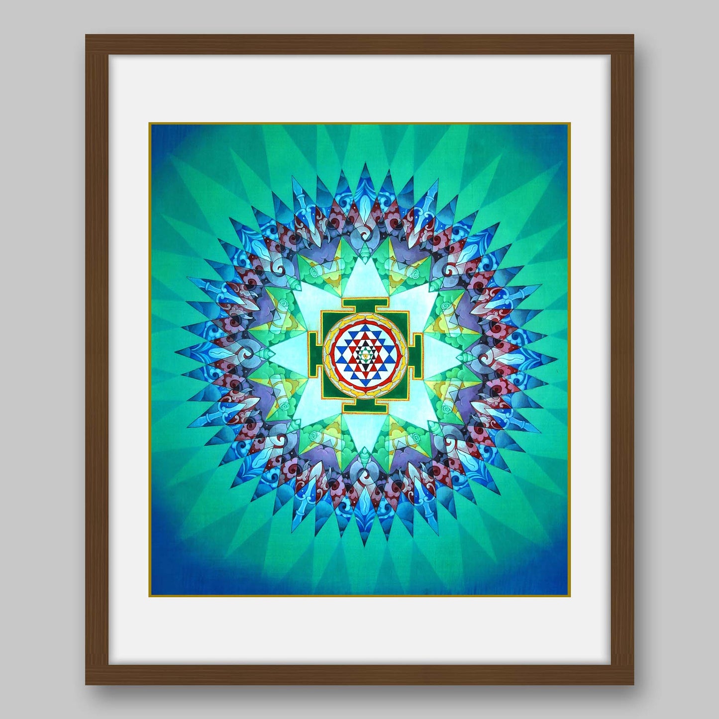 Sri Yantra - High Quality Print of Artwork by Pieter Weltevrede - Home Decor - Sagar World