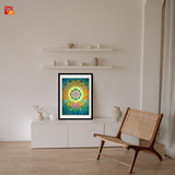 Sri Yantra - High Quality Print of Artwork by Pieter Weltevrede - Home Decor - Sagar World