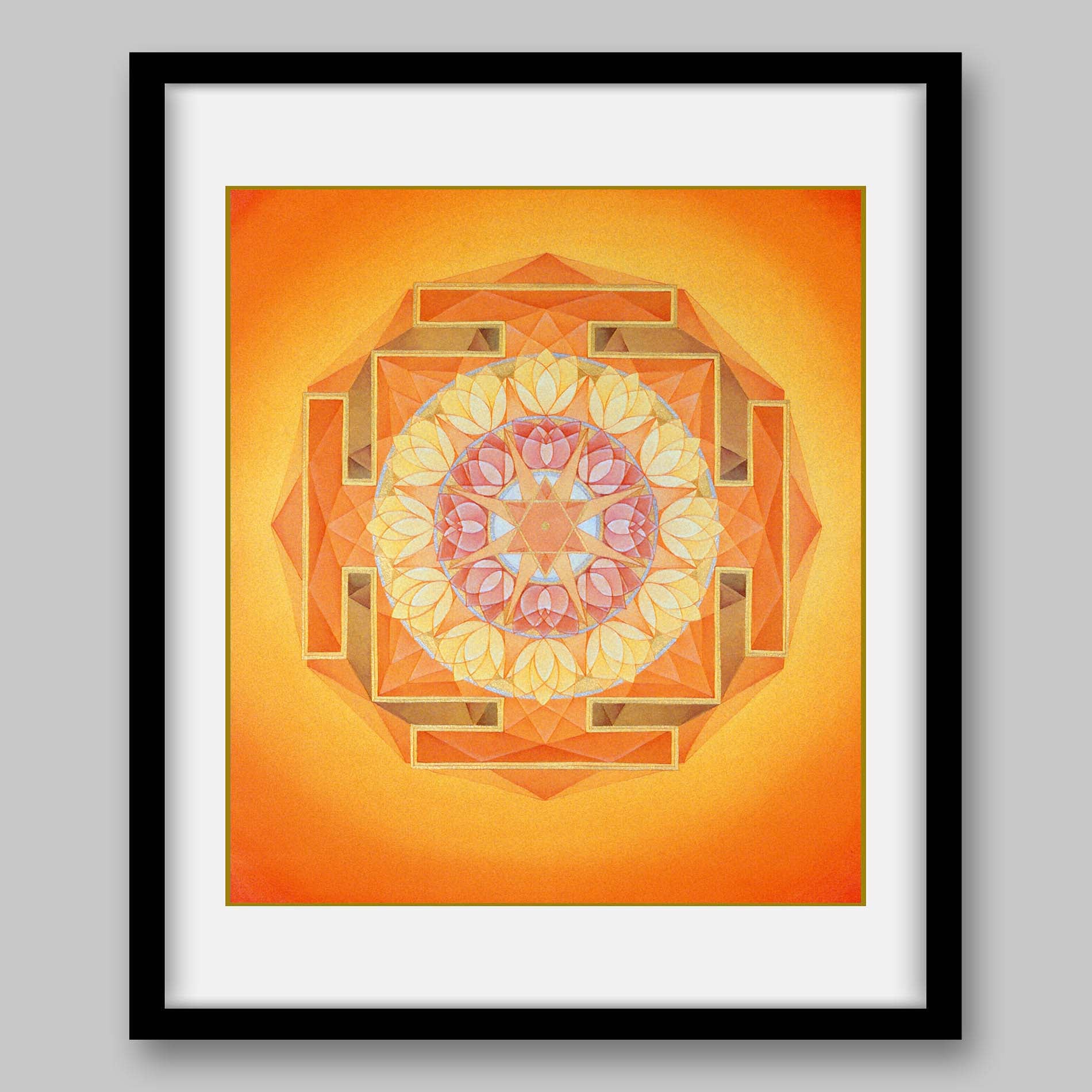 Sun Yantra – High Quality Print of Artwork by Pieter Weltevrede - Home Decor - Sagar World
