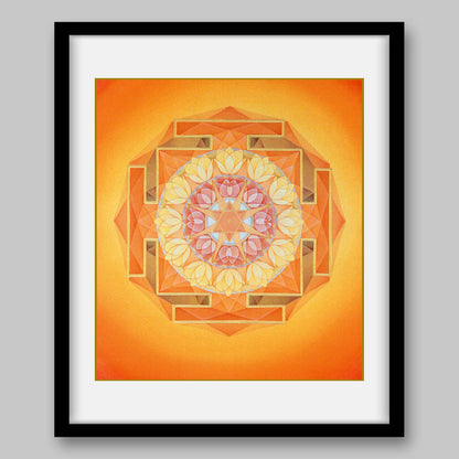 Sun Yantra – High Quality Print of Artwork by Pieter Weltevrede - Home Decor - Sagar World