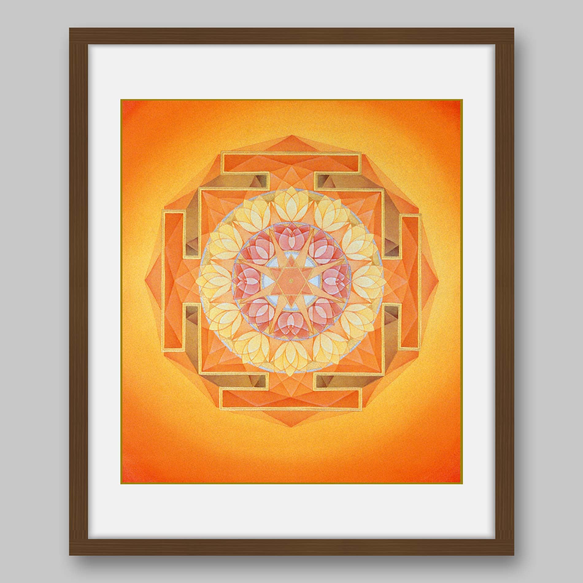 Sun Yantra – High Quality Print of Artwork by Pieter Weltevrede - Home Decor - Sagar World