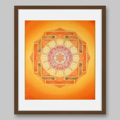 Sun Yantra – High Quality Print of Artwork by Pieter Weltevrede - Home Decor - Sagar World
