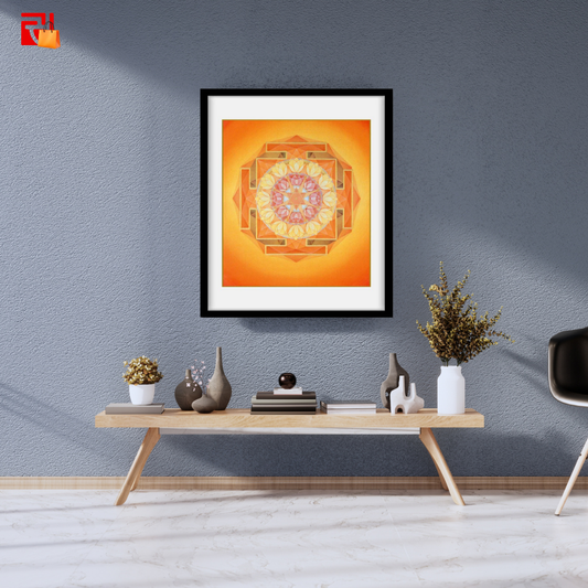 Sun Yantra – High Quality Print of Artwork by Pieter Weltevrede - Home Decor - Sagar World