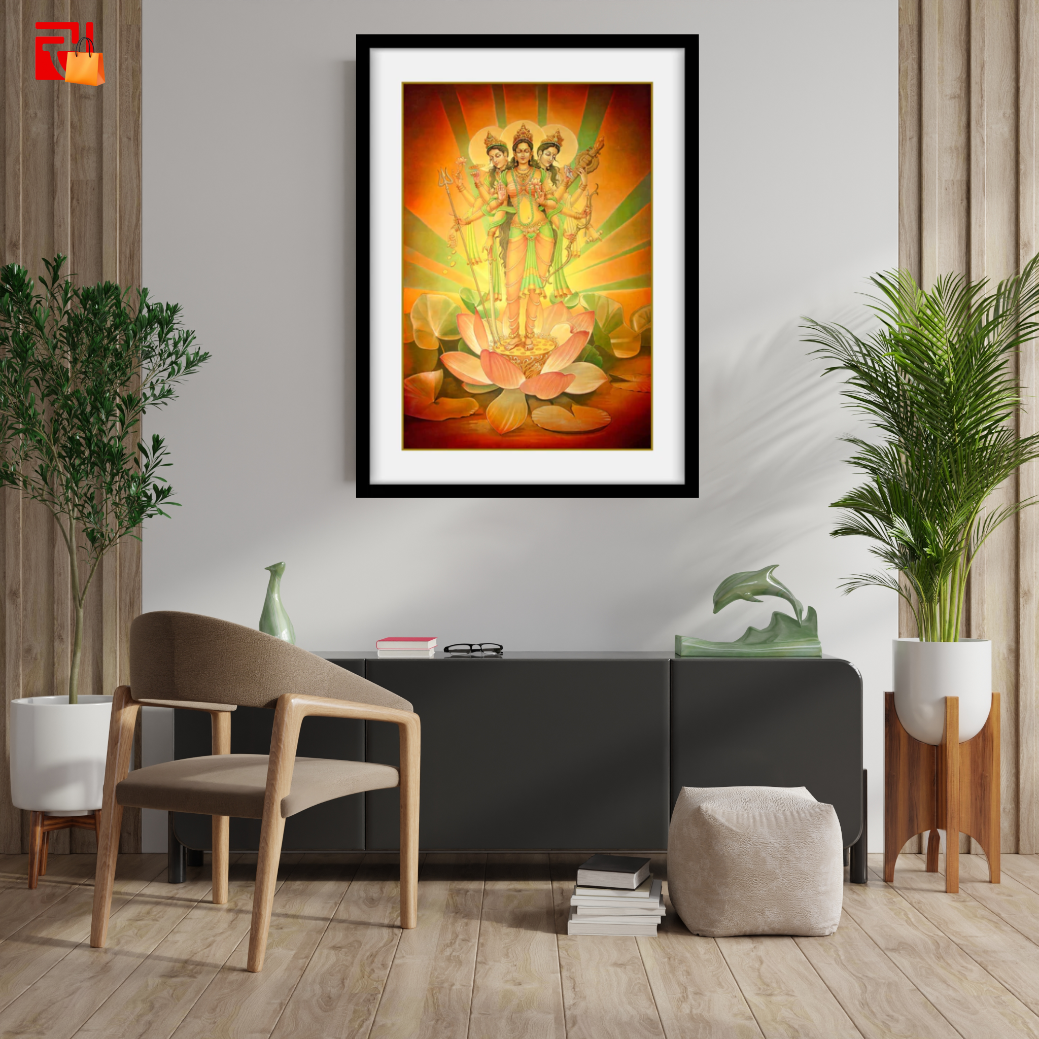 Tridevi – High Quality Print of Artwork by Pieter Weltevrede - Sagar World