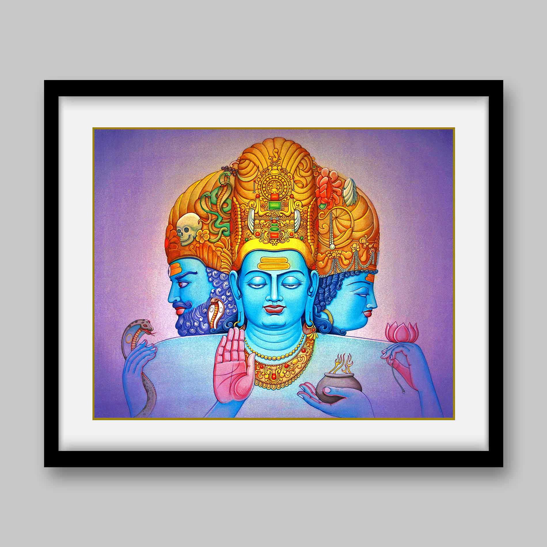 Trimurti - High Quality Print of Artwork by Pieter Weltevrede - Sagar World