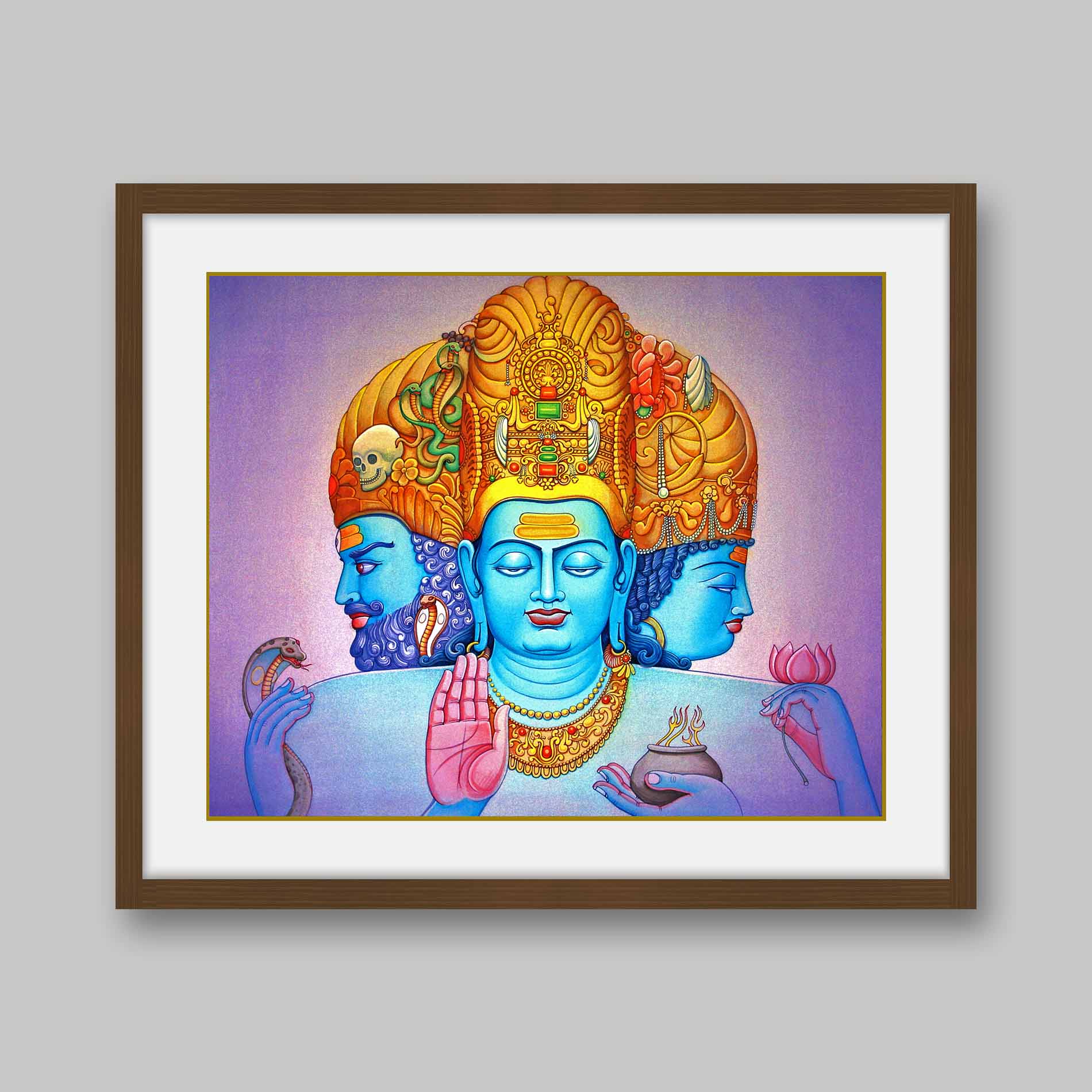 Trimurti - High Quality Print of Artwork by Pieter Weltevrede - Sagar World