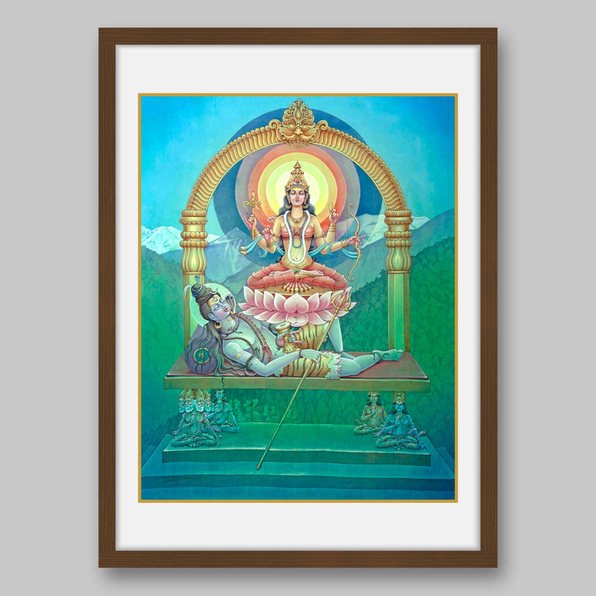 Tripura Sundari - High Quality Print of Artwork by Pieter Weltevrede - Sagar World