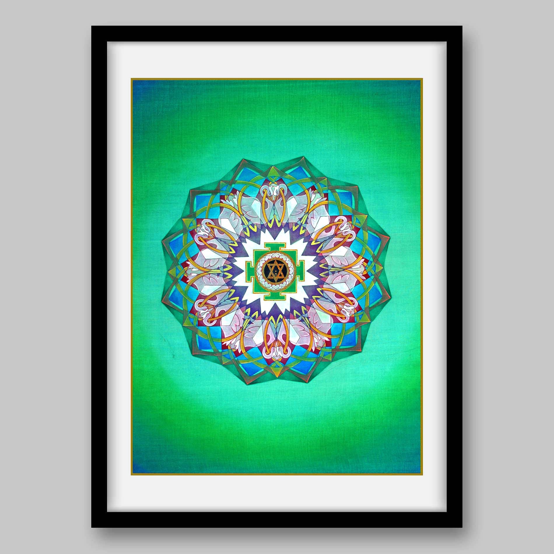 Tripura Sundari Yantra – High Quality Print of Artwork by Pieter Weltevrede - Home Decor - Sagar World
