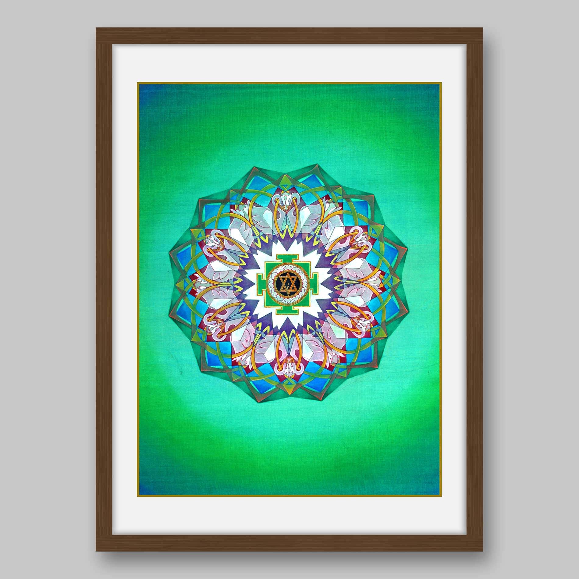 Tripura Sundari Yantra – High Quality Print of Artwork by Pieter Weltevrede - Home Decor - Sagar World