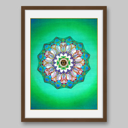 Tripura Sundari Yantra – High Quality Print of Artwork by Pieter Weltevrede - Home Decor - Sagar World