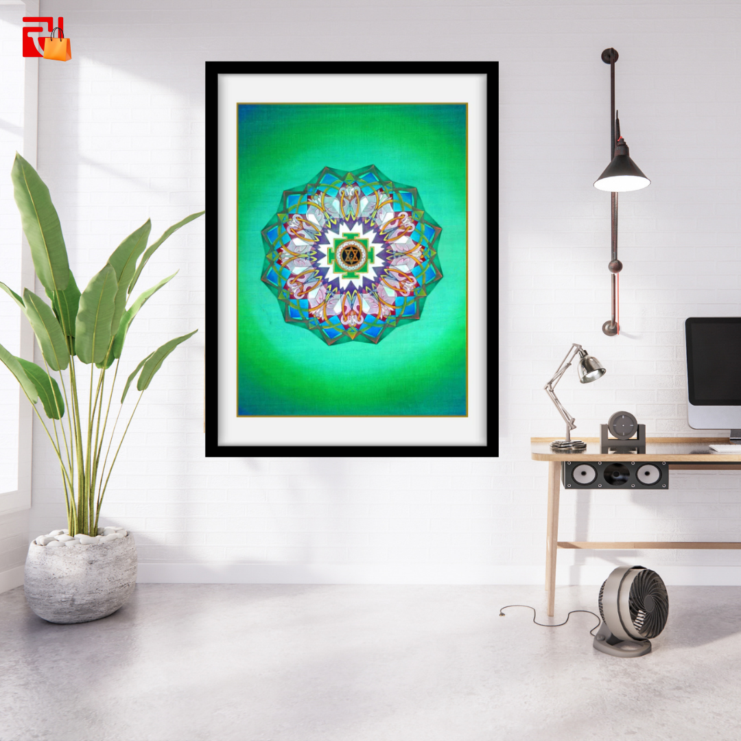Tripura Sundari Yantra – High Quality Print of Artwork by Pieter Weltevrede - Home Decor - Sagar World
