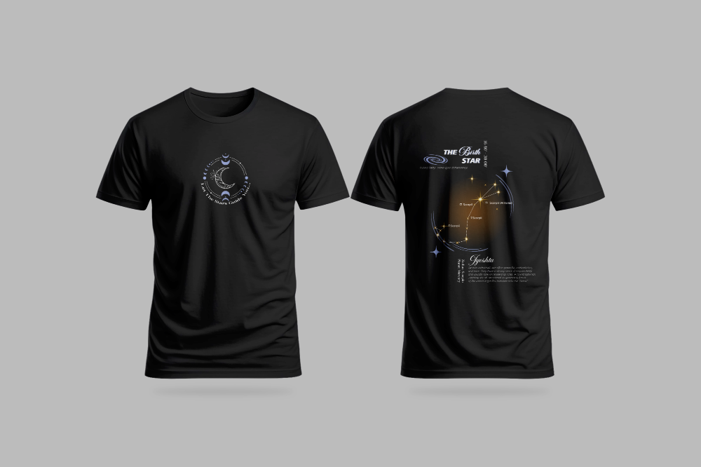 Jyeshta Nakshatra T-Shirt – Vedic Astrology Inspired Unisex Cotton Tee | Spiritual Minimalist Wear