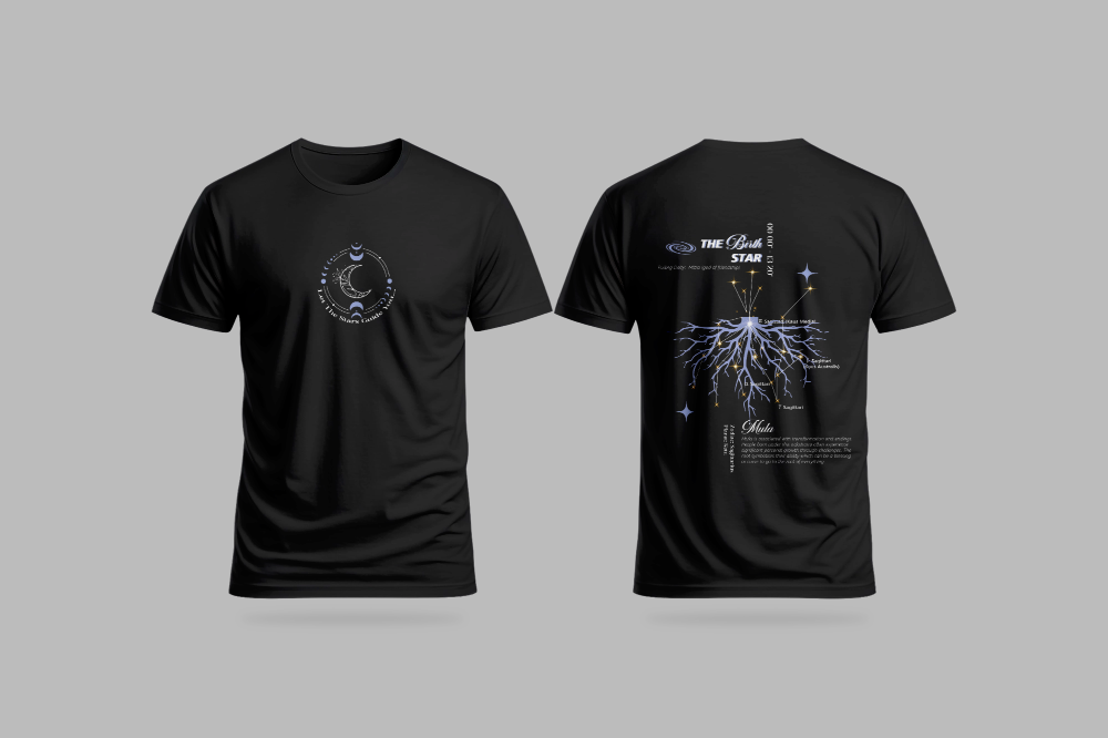 Mula Nakshatra T-Shirt – Vedic Astrology Inspired Unisex Cotton Tee | Spiritual Minimalist Wear