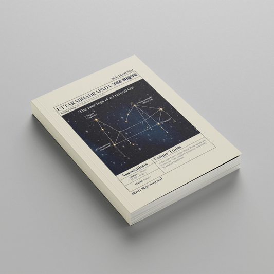 Uttara Bhadrapada Nakshatra Journal – 365 Days of Cosmic Self-Reflection