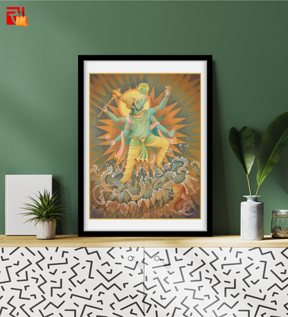 Varaha Avatar - High Quality Print of Artwork by Pieter Weltevrede - Sagar World