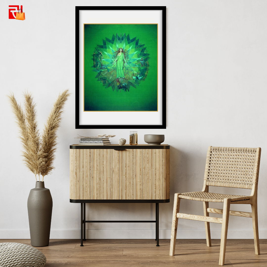 Virgo - High Quality Print of Artwork by Pieter Weltevrede - Home Decor - Sagar World