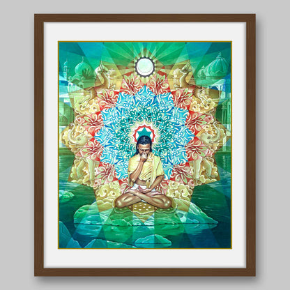 Vishnu Granthi Yantra - High Quality Print of Artwork by Pieter Weltevrede - Sagar World