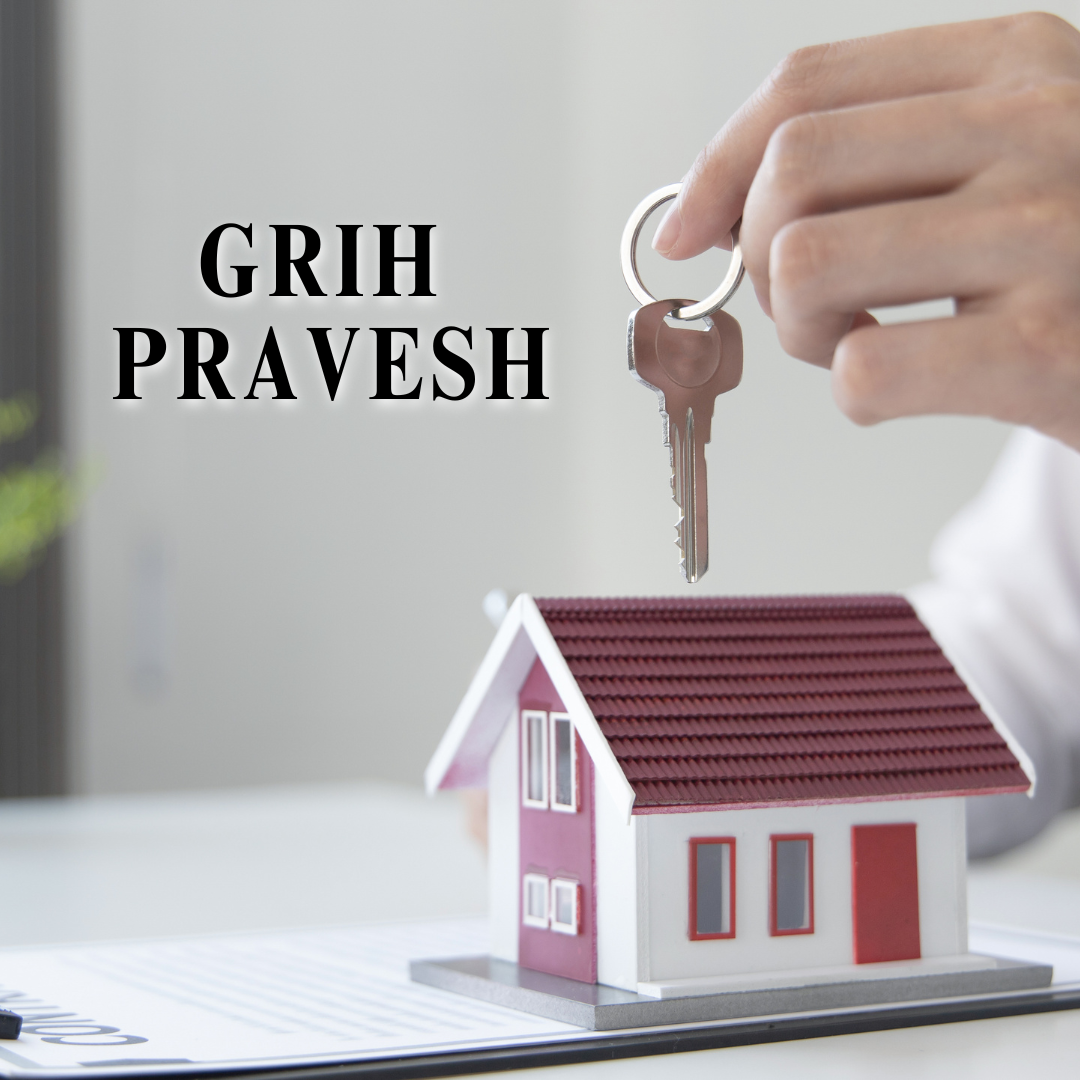 Grih Pravesh Muhurat with hand holding house key and miniature home, ideal for housewarming timing in Muhurat Finding - Choose the Right Time for Success and Harmony.