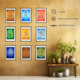 Navagraha Deity Form  combo Set – The 9 Planetary Deities High-Quality Art Prints by Pieter Weltevrede