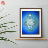 Moon Yantra - High Quality Print of Artwork by Pieter Weltevrede - Home Decor - Sagar World
