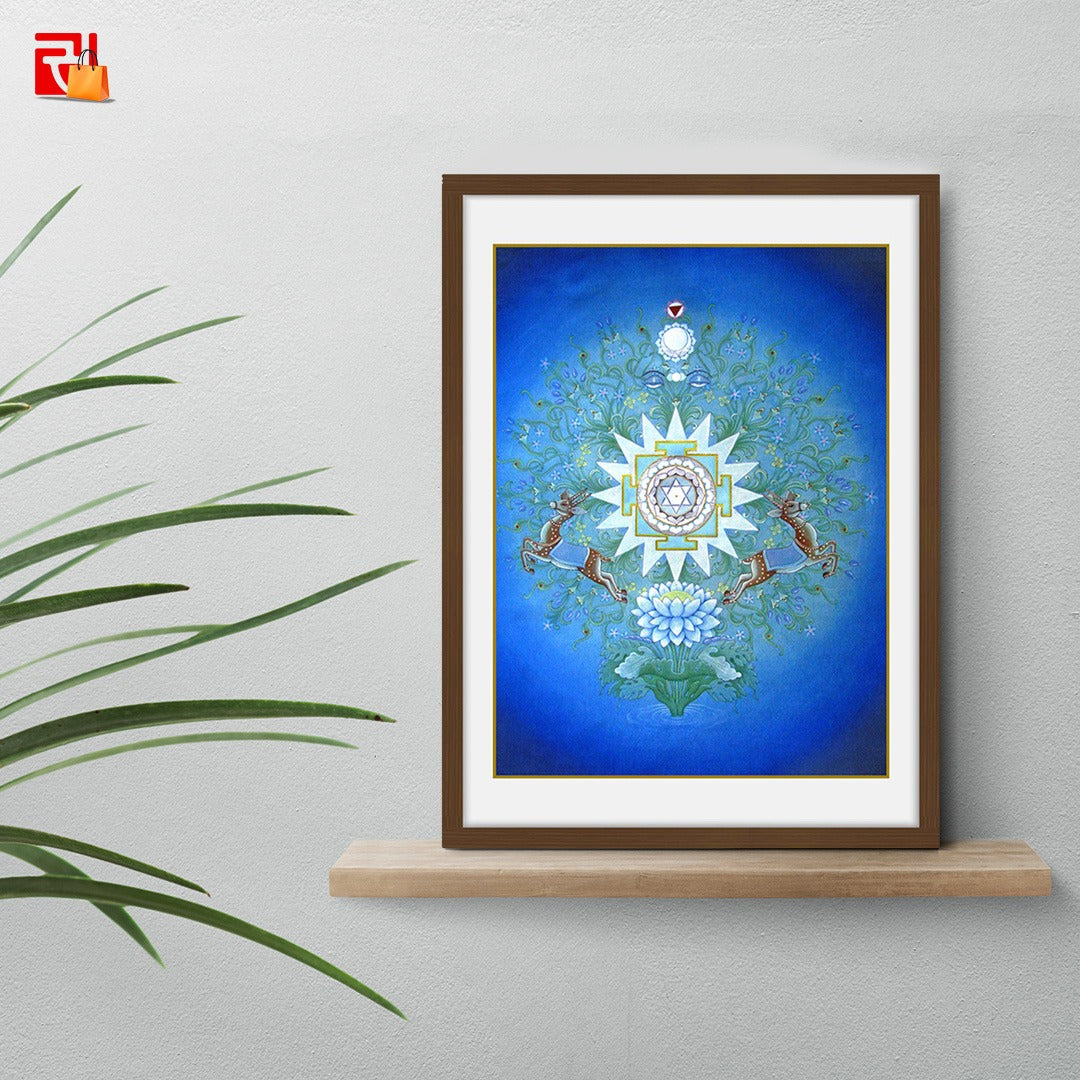 Moon Yantra - High Quality Print of Artwork by Pieter Weltevrede - Home Decor - Sagar World