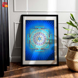 Moon Yantra - High Quality Print of Artwork by Pieter Weltevrede - Home Decor - Sagar World