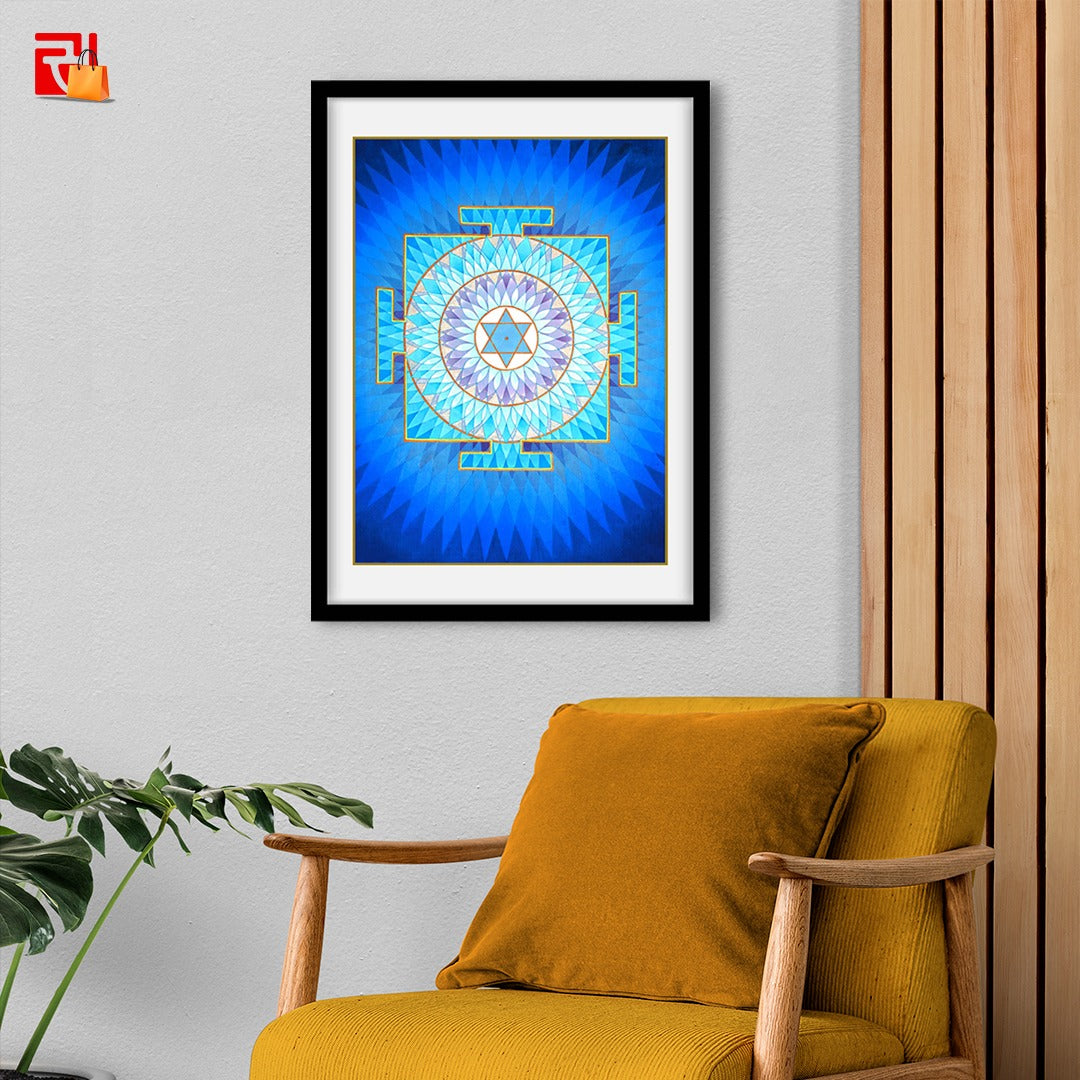 Moon Yantra - High Quality Print of Artwork by Pieter Weltevrede - Home Decor - Sagar World