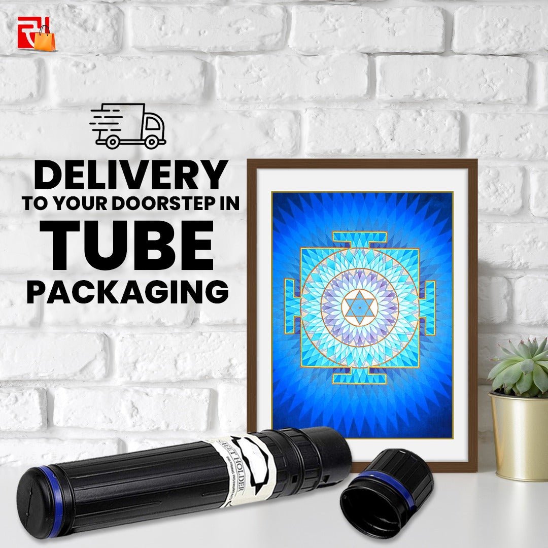 Moon Yantra - High Quality Print of Artwork by Pieter Weltevrede - Home Decor - Sagar World