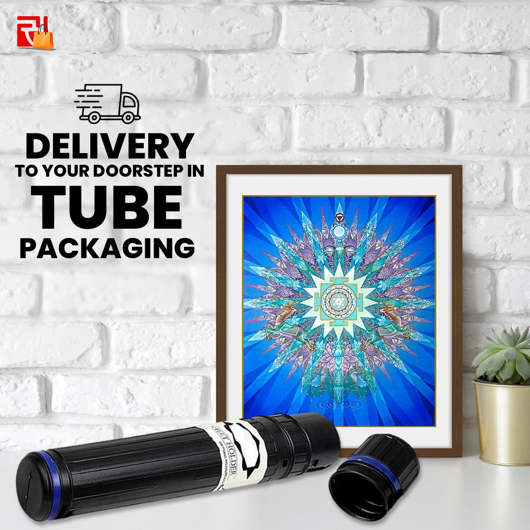 Moon Yantra - High Quality Print of Artwork by Pieter Weltevrede - Home Decor - Sagar World
